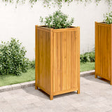 Vidaxx jardinière avec doublure 50x50x100 cm bois d'acacia massif