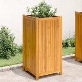 Vidaxl -planter med fôr 50x50x100 cm Solid Acacia Wood