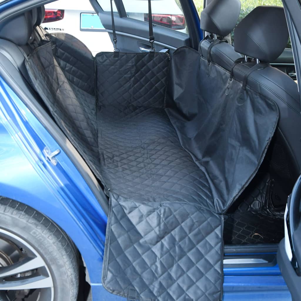 VidaXL housse de siège auto pour chiens 137x46x50 cm noir
