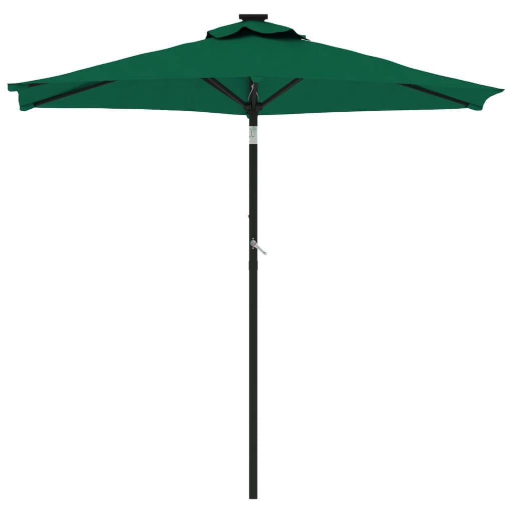 Parasol Vidaxx avec mât en acier 225x225x212 cm vert