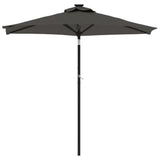 Parasol Vidaxx avec mât en acier 225x225x212 cm anthracite
