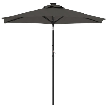 Parasol Vidaxx avec mât en acier 225x225x212 cm anthracite