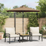 Parasol Vidaxx avec mât en acier 225x225x212 cm taupe