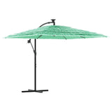 Vidaxl parasol met stalen paal 246x246x230 cm groen