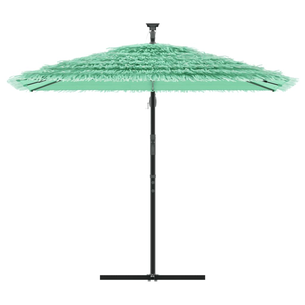 Vidaxl parasol avec poteau en acier 246x246x230 cm vert