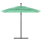 Vidaxl parasol avec poteau en acier 246x246x230 cm vert