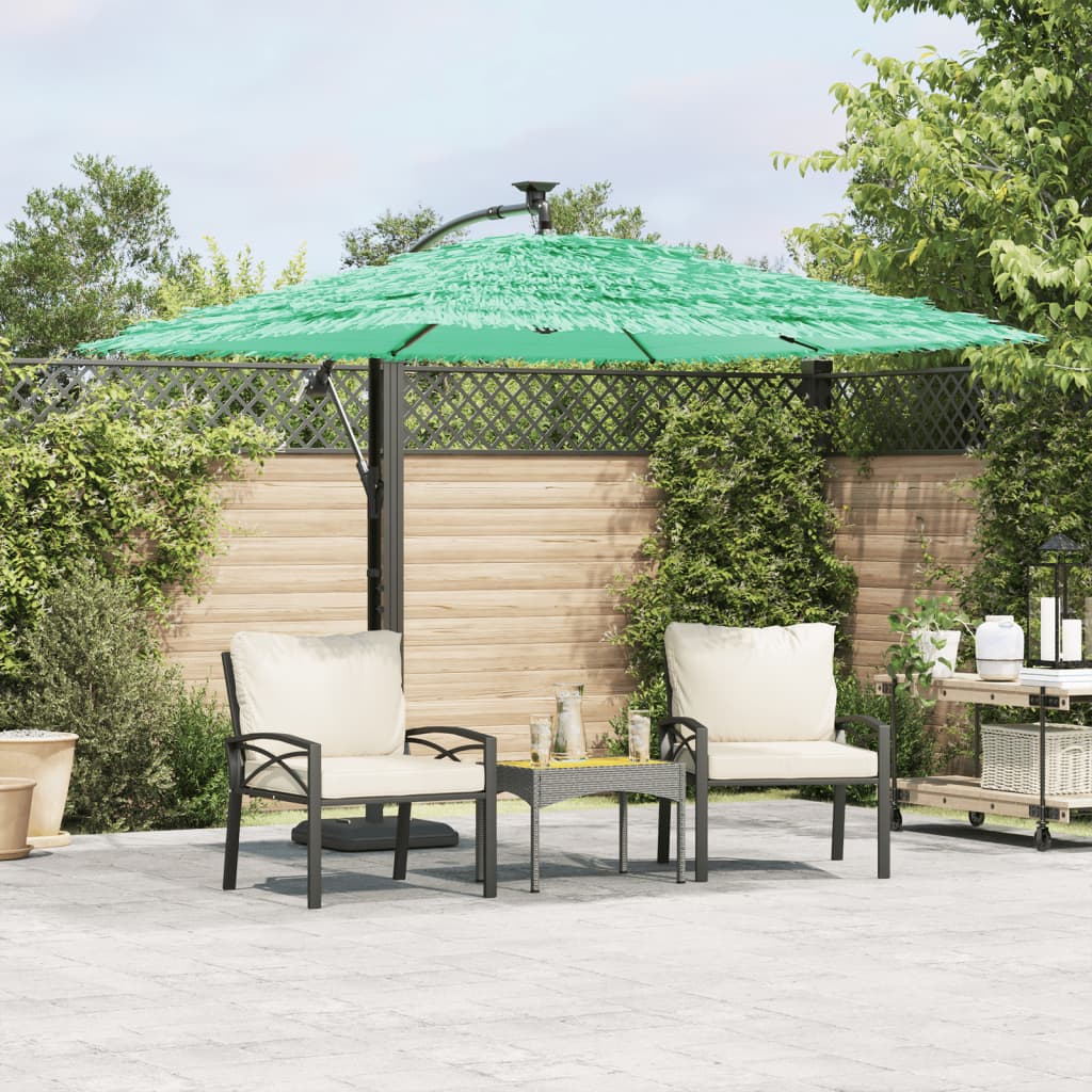 Vidaxl Parasol with steel pole 246x246x230 cm green