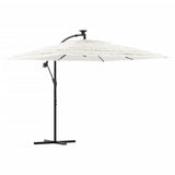 Parasol Vidaxx avec mât en acier 246x246x230 cm blanc