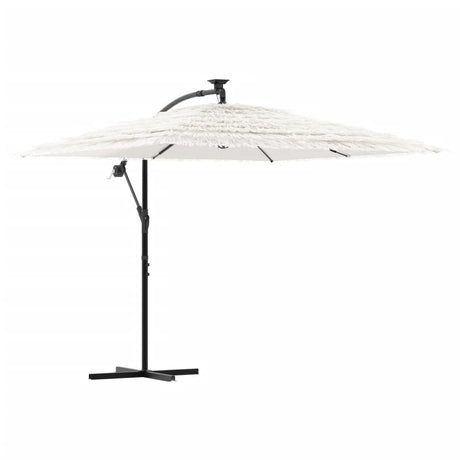 Parasol Vidaxx avec mât en acier 246x246x230 cm blanc