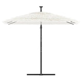 Parasol Vidaxx avec mât en acier 246x246x230 cm blanc