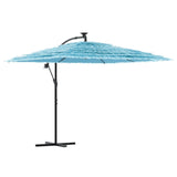 Parasol Vidaxl con poste de acero 269x269x235 cm azul