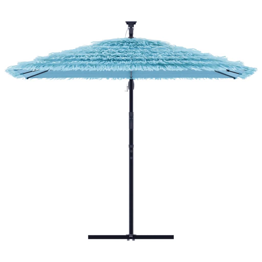 Vidaxl Parasol med stålstång 269x269x235 cm blå