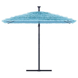 Vidaxl parasol met stalen paal 269x269x235 cm blauw