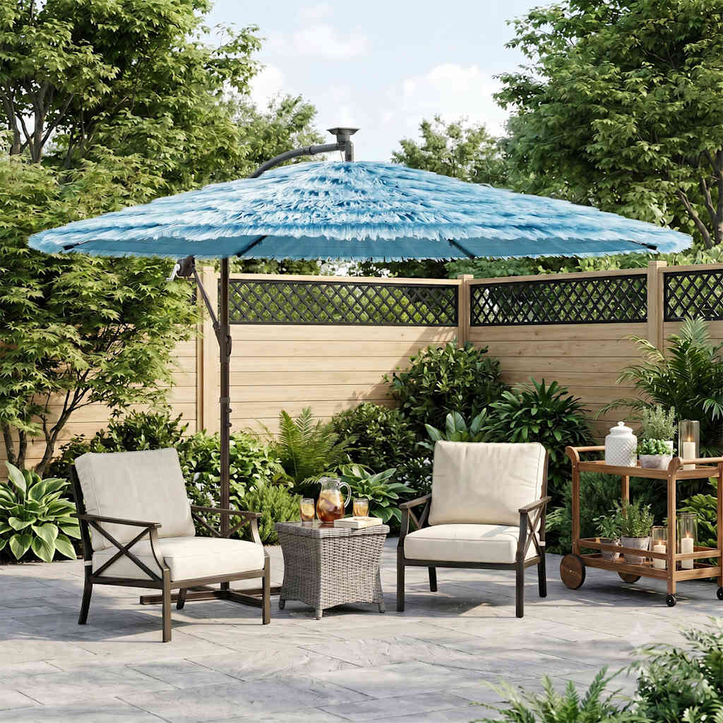 Parasol Vidaxx avec mât en acier 269x269x235 cm bleu