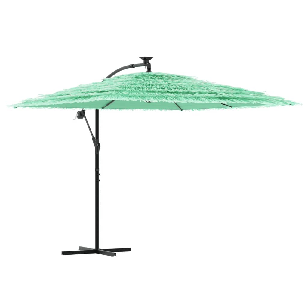 Vidaxl Parasol med stålstang 269x269x235 cm grøn