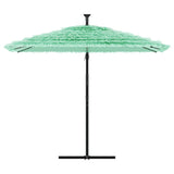 Vidaxl Parasol con polo in acciaio 269x269x235 cm verde