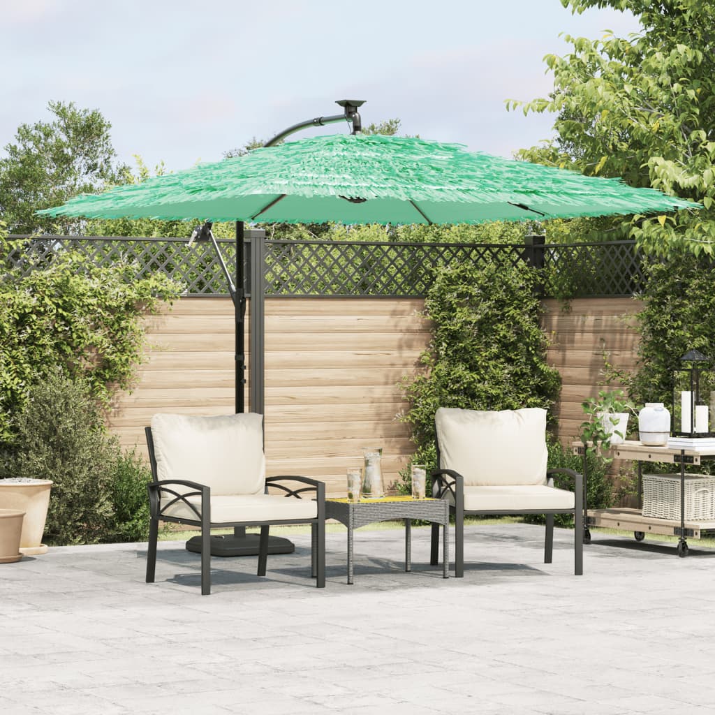 Vidaxl parasol met stalen paal 269x269x235 cm groen