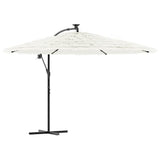 Parasol Vidaxx avec mât en acier 269x269x235 cm blanc