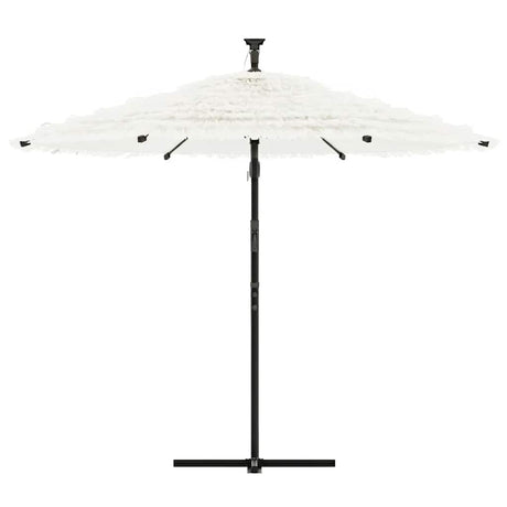 Parasol Vidaxx avec mât en acier 269x269x235 cm blanc