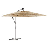 Vidaxl Parasol with steel pole 290x290x238 cm brown