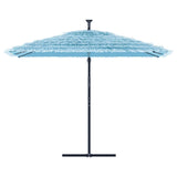 Vidaxl parasol met stalen paal 290x290x238 cm blauw