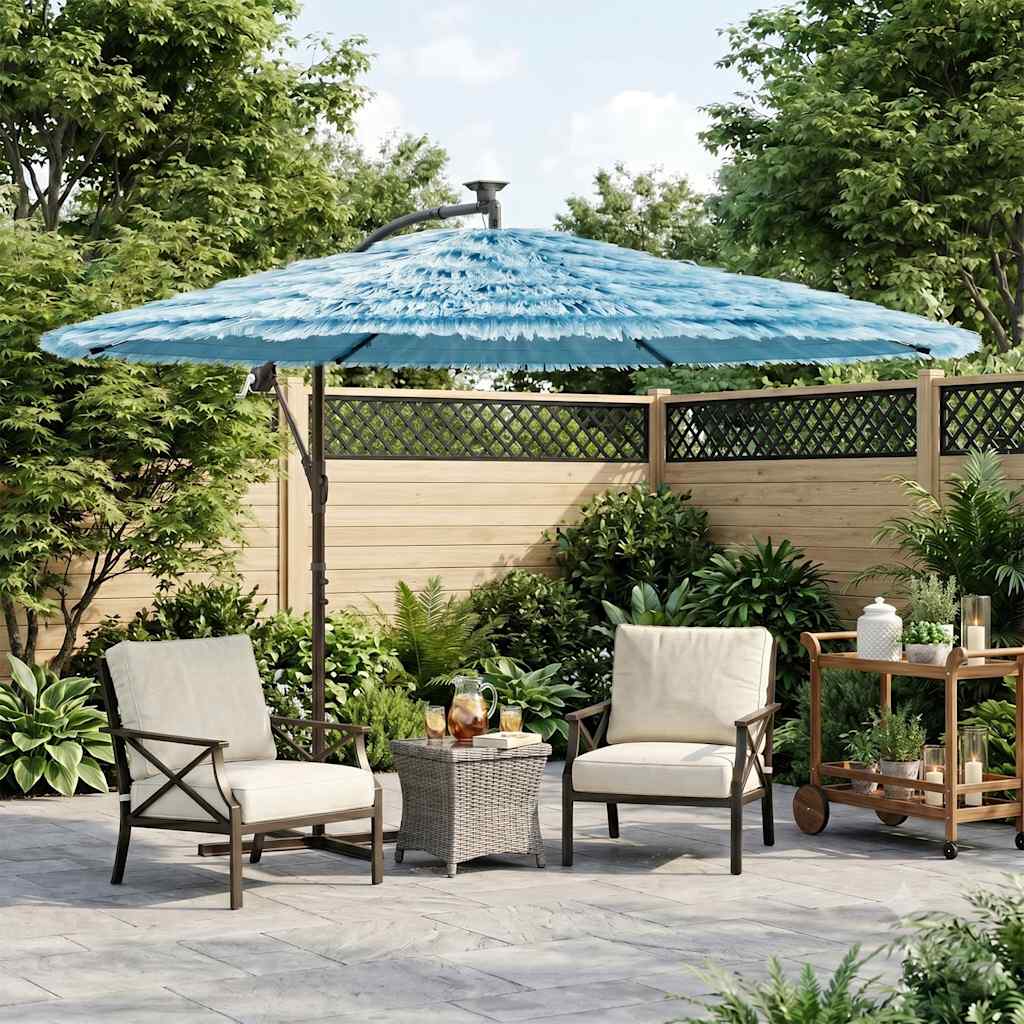 Parasol Vidaxx avec mât en acier 290x290x238 cm bleu