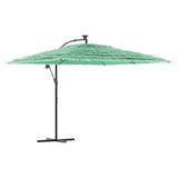 Vidaxl Parasol z jeklenim drogom 290x290x238 cm zelena