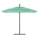 Vidaxl Parasol z jeklenim drogom 290x290x238 cm zelena