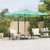 Vidaxl Parasol with steel pole 290x290x238 cm green