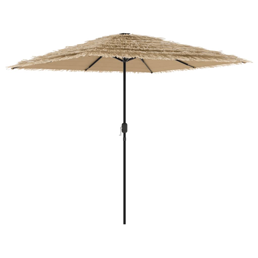 Parasol VidaXL avec mât en acier 248x248x248 cm marron