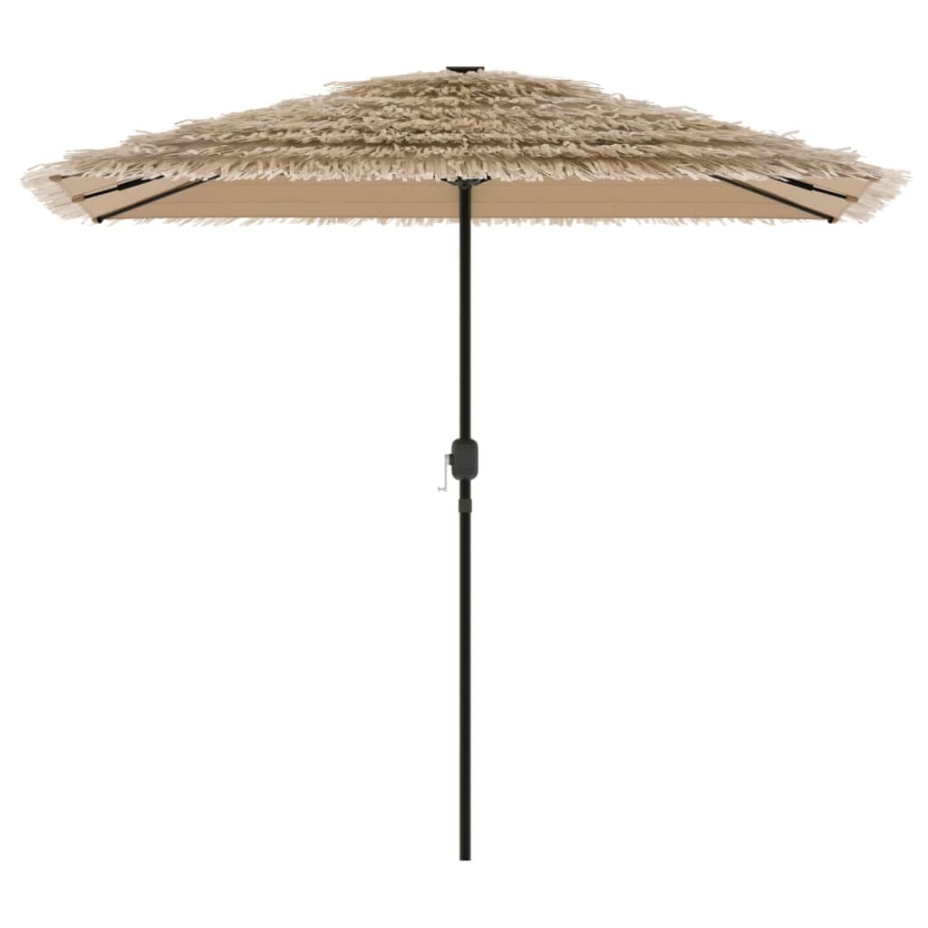 Parasol Vidaxl con poste de acero 248x248x248 cm marrón