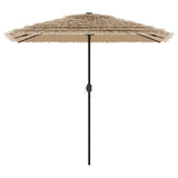 Parasol Vidaxl con poste de acero 248x248x248 cm marrón