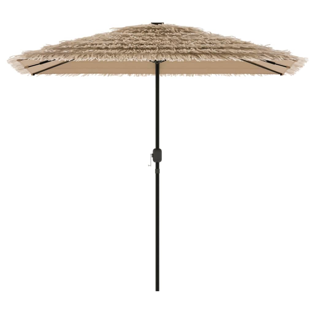 Parasol VidaXL avec mât en acier 248x248x248 cm marron
