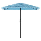 Vidaxl parasol met stalen paal 248x248x248 cm blauw