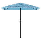 Parasol Vidaxx avec mât en acier 248x248x248 cm bleu