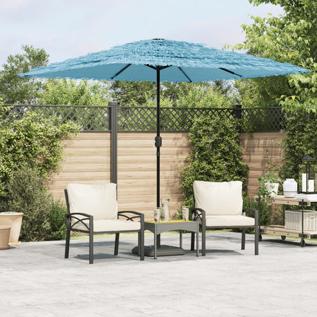 Parasol Vidaxx avec mât en acier 248x248x248 cm bleu