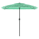 Vidaxl parasol met stalen paal 248x248x248 cm groen