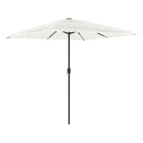 Parasol Vidaxx avec mât en acier 248x248x248 cm blanc