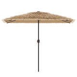 Vidaxl Parasol con palo in acciaio 300x200x250 cm marrone