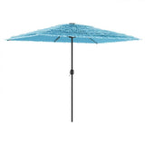 Parasol Vidaxx avec mât en acier 300x200x250 cm bleu