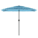 Vidaxl Parasol with steel pole 300x200x250 cm blue