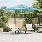 Parasol Vidaxx avec mât en acier 300x200x250 cm bleu