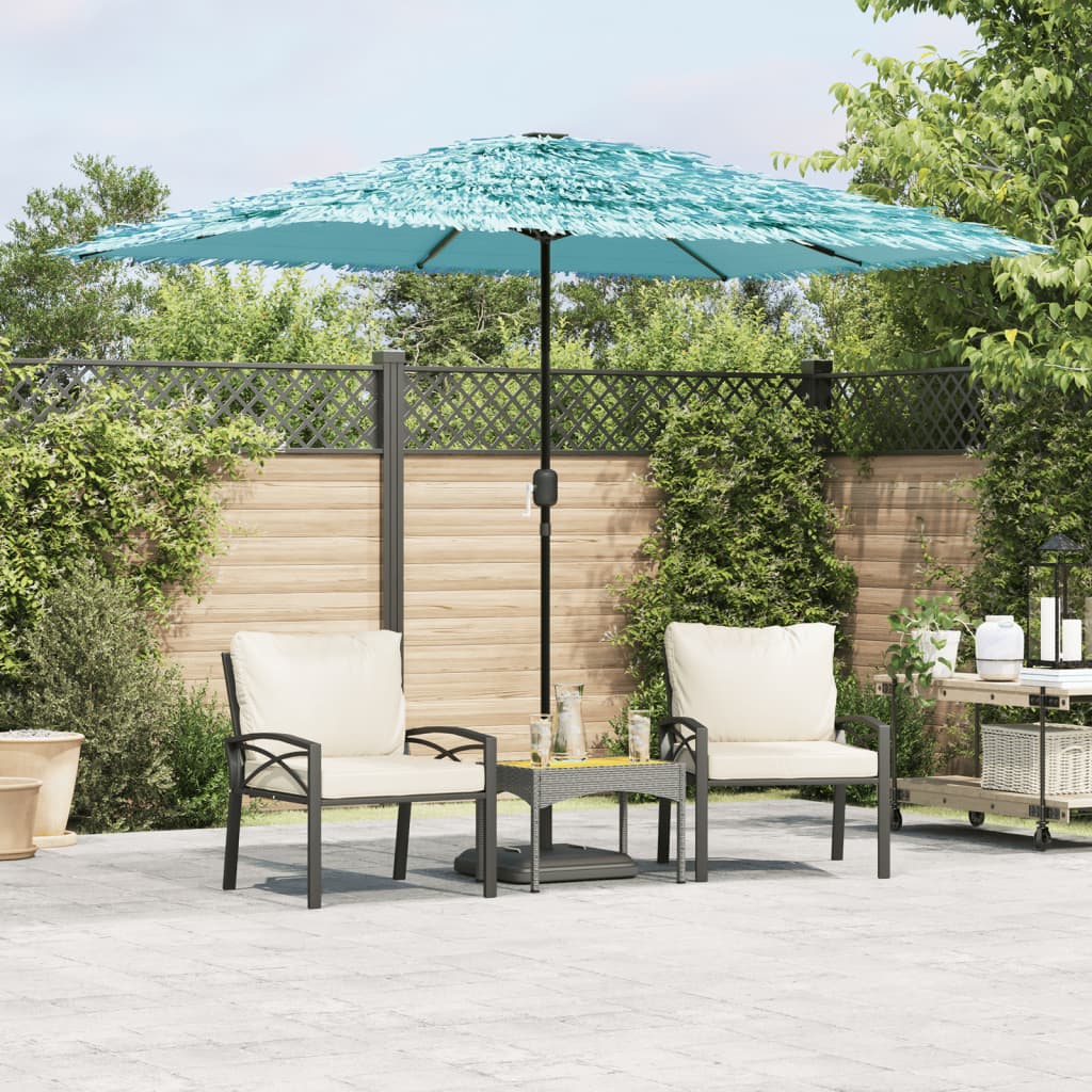 Vidaxl Parasol z jekleno palico 300x200x250 cm modra