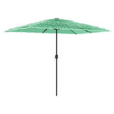 Vidaxl Parasol med stålstang 300x200x250 cm grøn