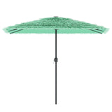 Vidaxl Parasol med stålstång 300x200x250 cm grön