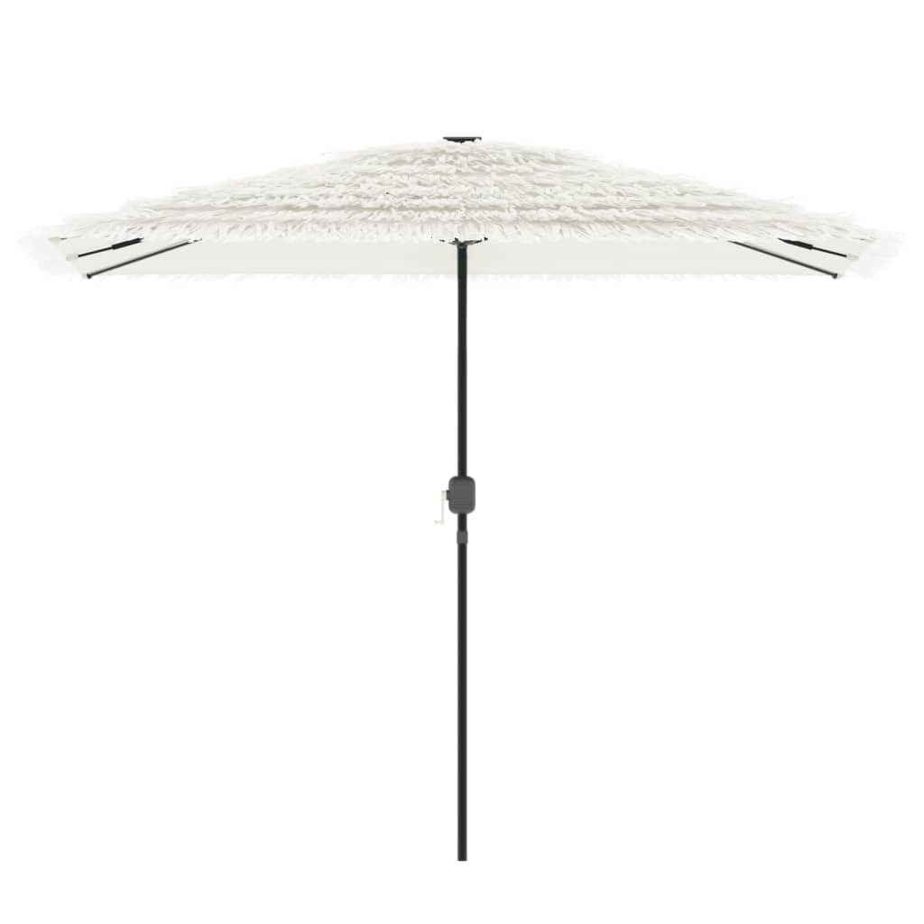 Parasol vidaxl avec poteau en acier 300x200x250 cm blanc