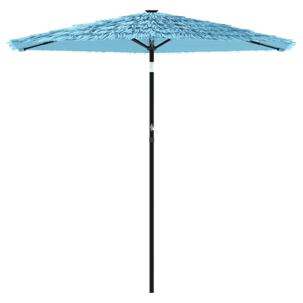 Vidaxl Parasol con polo in acciaio 223x223x213 cm blu