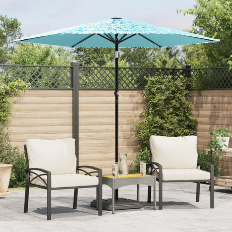Parasol Vidaxx avec mât en acier 223x223x213 cm bleu