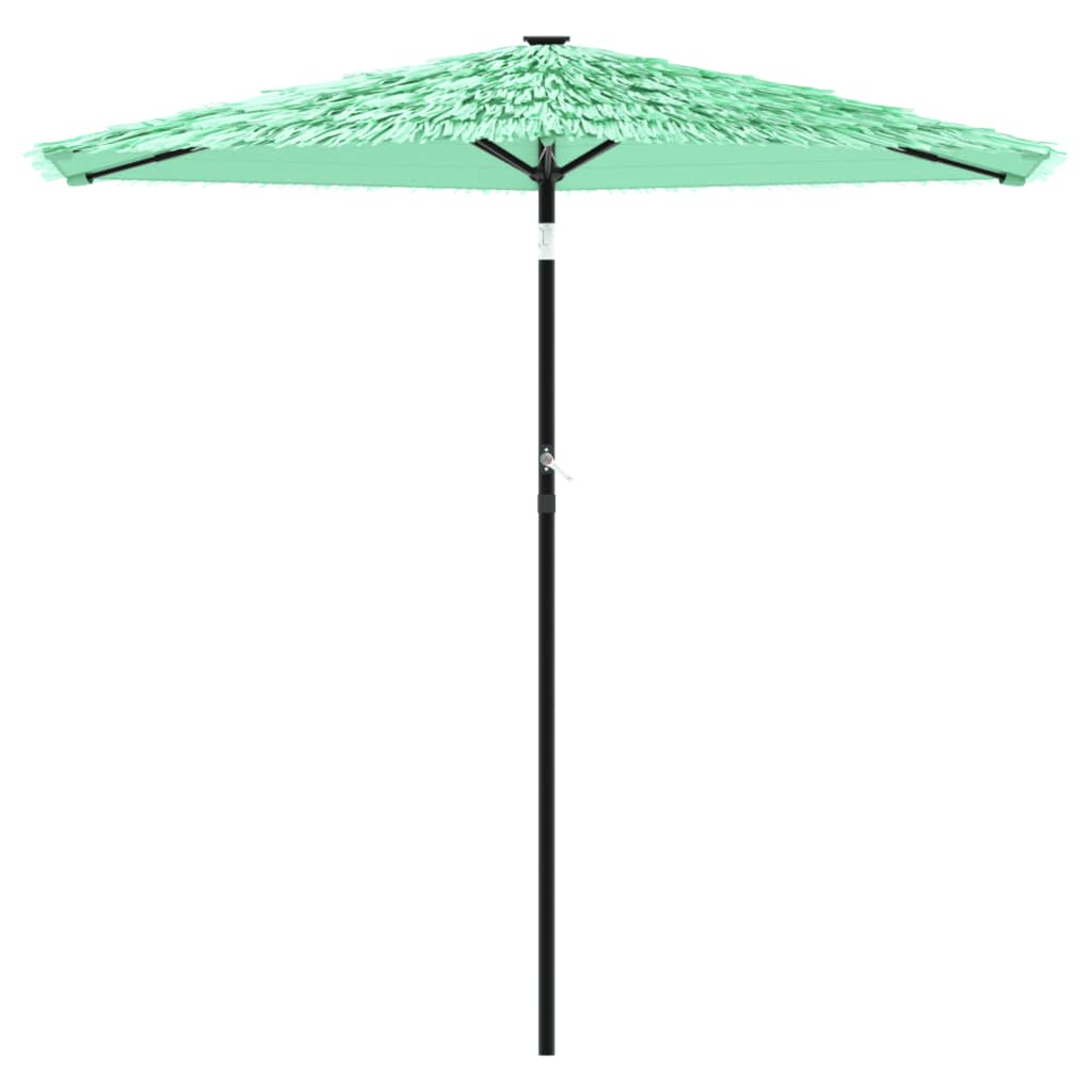 Vidaxl -parasol med stålstang 223x223x213 cm grønn