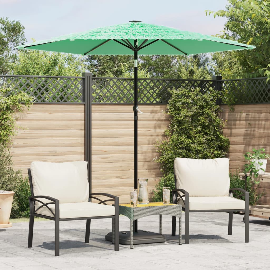 Parasol Vidaxx avec mât en acier 223x223x213 cm vert